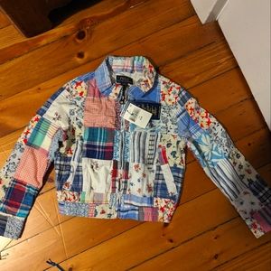 Polo Ralph Lauren 4T patchwork jacket, NWT